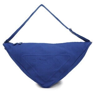 Prada Triangle Shoulder Bag Blue